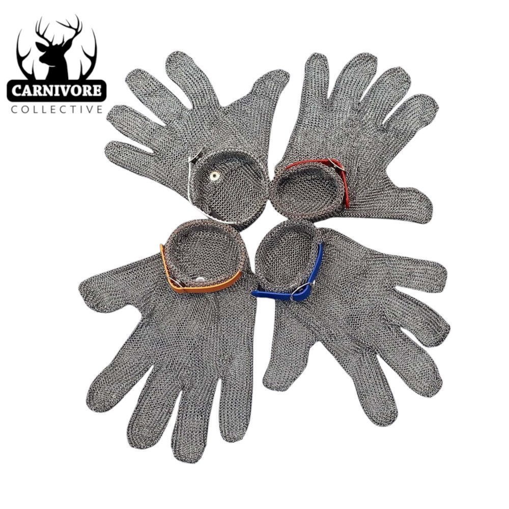 Carnivore Collective Ambidextrous Chain Mesh Gloves - 4 Sizes Available